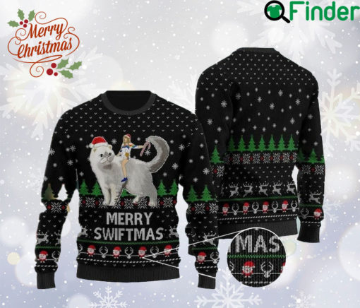 Merry Swiftmas Snowflakes Ugly Xmas Sweater, Taylor Swift The Eras Tour 2023 Sweatshirt, Taylor Album, Music Concert Merch, Xmas Gift