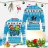 Miami Marlins Baby Groot And Grinch Best Friends Unisex 3D Ugly Christmas Sweater