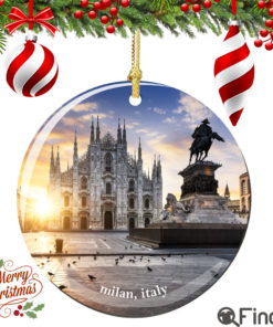 Milan Italy Christmas Ornament Porcelain