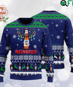 Miller Lite Beer Ugly Christmas Sweater, Mil ler Lite All Over Print Sweatshirt, Beer Logo Ugly Sweater, Beer Lover Gift, Christmas Gift