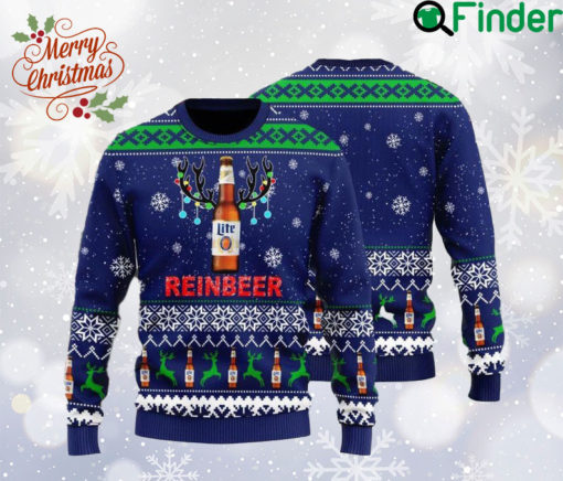 Miller Lite Beer Ugly Christmas Sweater, Mil ler Lite All Over Print Sweatshirt, Beer Logo Ugly Sweater, Beer Lover Gift, Christmas Gift