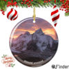 Mount Everest Christmas Ornament Porcelain Double Sided