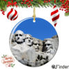 Mount Rushmore Christmas Ornament Porcelain