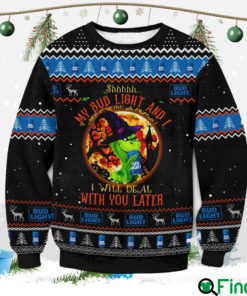 My Bud Light And Grinch Ugly Sweater