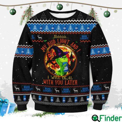 My Bud Light And Grinch Ugly Sweater