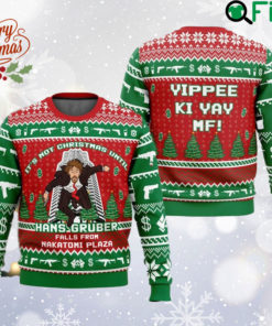 Nakatomi Plaza Christmas Party 1988 Ugly Xmas Sweater, Die Hard Christmas Movie Sweatshirt, Han Gruber Fall Nakatomi Plaza Shirt, Xmas Gift