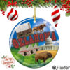 Oklahoma Christmas Ornament Porcelain