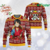 One Piece Ugly Christmas Sweater, Anime Winter Xmas Sweatshirts, Japanese Manga All Over Printed Sweater, Japanese Cartoon