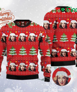 Personalized Face Ugly Christmas Sweater, Custom Xmas Sweatshirt, Face All Over Print Sweater, Xmas Sweater