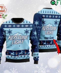 Personalized Key stone Light Ugly Christmas Sweater, Key stone Light Logo Sweatshirt, Beer Logo All Over Print Sweater, Gift For Fan