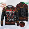 Personalized Scream Movie Ugly Christmas Sweater, Horror Movie Characters Sweatshirt, Ghostface All Over Print Sweater, Gift For Fan