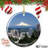 Portland, Oregon Porcelain Christmas Ornament