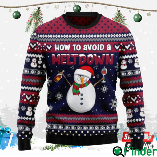 Red Wine Snowman How To Avoid A Meltdown Ugly Christmas Sweaters