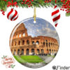 Rome's Coliseum Porcelain Christmas Ornament