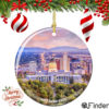 Salt Lake City Christmas Ornament Porcelain