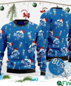 Santa Hat Busch Ugly Christmas Sweater