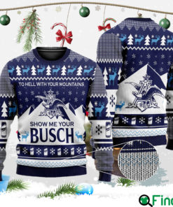 Show Me Your Busch Ugly Christmas Sweater