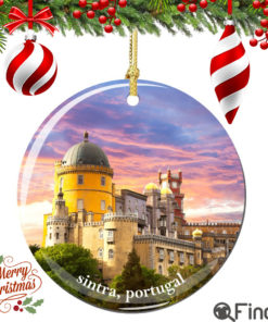 Sintra Portugal Christmas Ornament Porcelain Double Sided