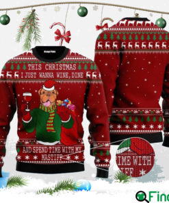 Spend Time With My Mastiff Christmas Ugly Christmas Sweater