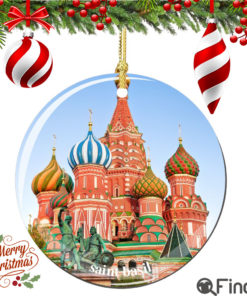 St. Basil's Cathedral Porcelain Christmas Ornament