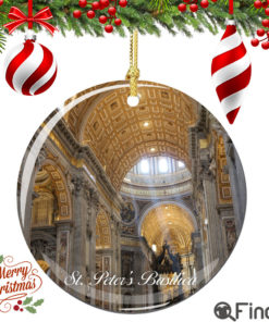 St. Peter's Basilica Christmas Ornament Porcelain