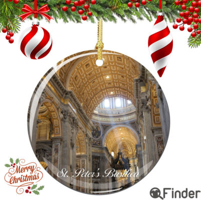 St. Peter's Basilica Christmas Ornament Porcelain