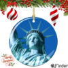 Statue of Liberty Porcelain Christmas Ornament