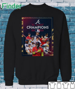 Sweatshirt Atlanta Braves Back 5 Back NL East Division Champions Shirt