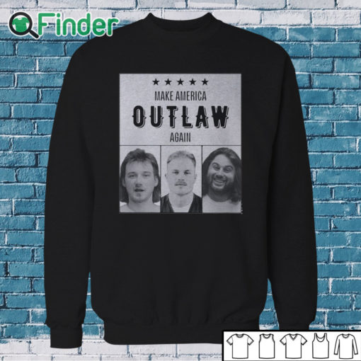 Sweatshirt Zach Bryan Mugshot Make America Outlaw Again shirt