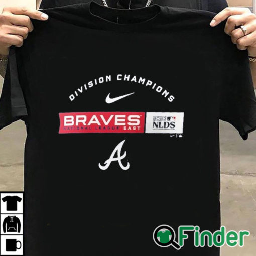 T shirt black Atlanta Braves Nike 2023 NL East Division Champions Shirt