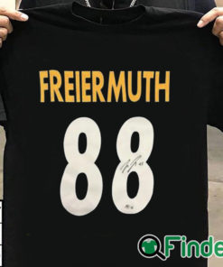 T shirt black Autographed Pat Freiermuth 88 Shirt