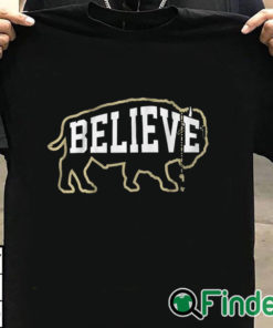 T shirt black Colorado Buffaloes football Believe Buffalo Shirt