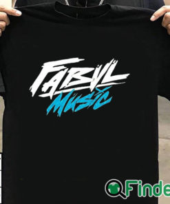 T shirt black Fabvl Music Shirt