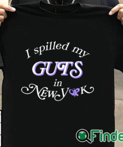 T shirt black I Spilled My Guts In New York Shirt