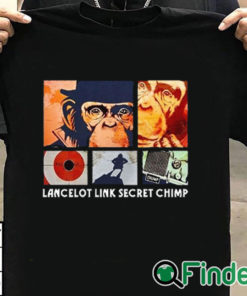 T shirt black Lancelot Link Secret Chimp T Shirt