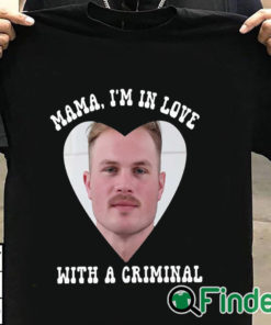 T shirt black Mama I'm In Love With A Criminal Zach Bryan Mugshot Shirt