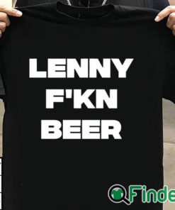 T shirt black Ted Lasso Lenny F'kn Beer T Shirt