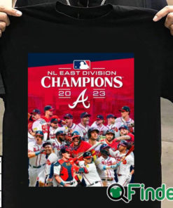 T shirt black The Atlanta Braves are 2023 NL East Champions shirt