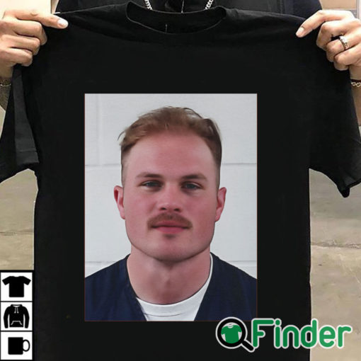 T shirt black Zach Bryan Mugshot Shirt