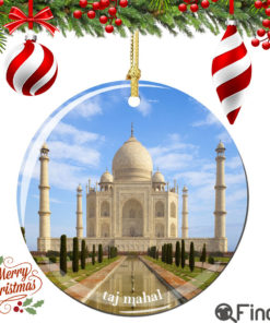 Taj Mahal Porcelain Christmas Ornament