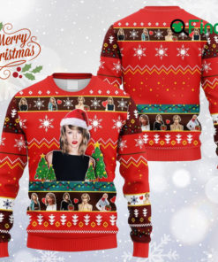 Taylor Swift Ugly Christmas Sweater, Taylor All Over Print Sweater, Swifties Christmas Sweatshirt, Music Ugly Sweater, Christmas Gift