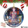 Times Square Porcelain Christmas Ornament
