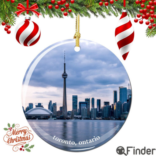 Toronto Ontario Canada Christmas Ornament Porcelain