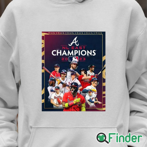 Unisex Hoodie Atlanta Braves Back 5 Back NL East Division Champions Shirt