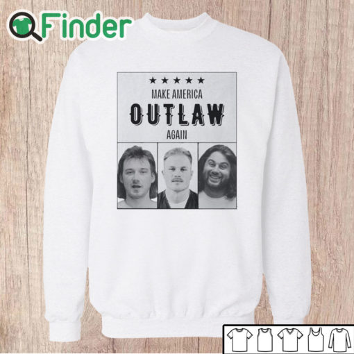 Unisex Sweatshirt Zach Bryan Mugshot Make America Outlaw Again shirt