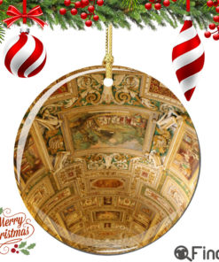 Vatican Gallery of Maps Christmas Ornament Porcelain