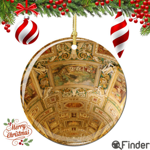 Vatican Gallery of Maps Christmas Ornament Porcelain