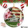 Washington DC Collage Porcelain Christmas Ornament