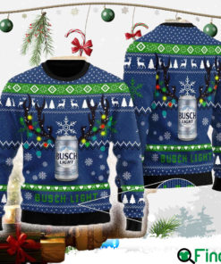 Xmas Deer Busch Light Ugly Christmas Sweater