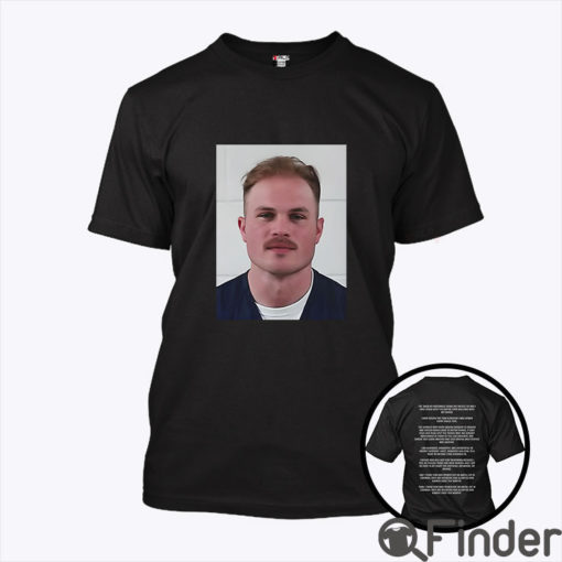 Zach Bryan Mugshot I've Taken My Motorbike Down The Pacific 101 T Shirt